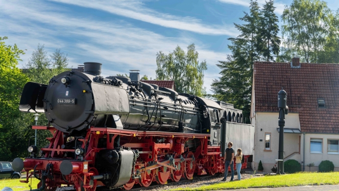 Musuemslokomotive in Altenbeken ©Teutoburger Wald Tourismus, P. Gawandtka